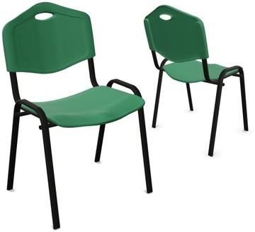 KRZESŁO DO POCZEKALNI PLASTIKOWE ISO-PL ZIELONE NS