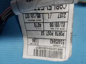 FIAT CROMA II INSTALACE DVEŘE LEVÝ ZADNÍ