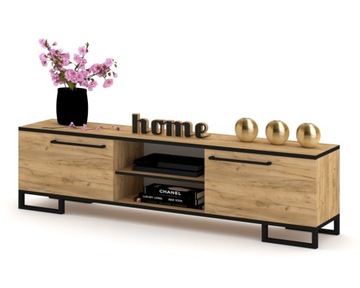 Stojąca szafka RTV Komoda TV Dąb Złoty Craft 200cm