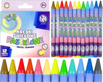 Олівці воскові PASTEL 12 кольорів ASTRA