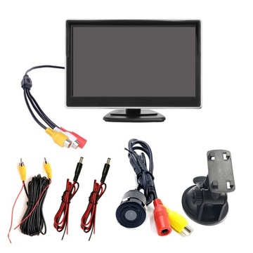 5-calowy monitor samochodowy TFT LCD z kamerą noktowizyjną na podczerwień