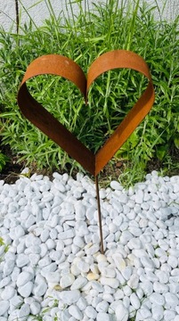 Сердце 2шт ЦВЕТОЧНЫЙ САД ЦВЕТОЧНЫЙ ГОРШОК украшение КАЧЕСТВЕННОЕ украшение 25см на пике 50см