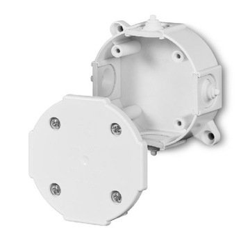 PUSZKA NATYNKOWA IP41 80×80×38mm BIAŁA 0211-00 BEZ WKŁADU