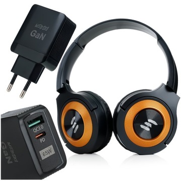 SŁUCHAWKI BEZPRZEWODOWE BLUETOOTH MIKROFON MP3