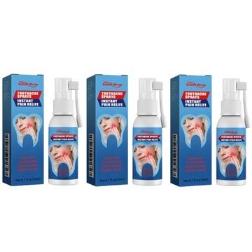 South Moon Swollen Gums Spray na ból zębów i próchnicę 3 butelki 20 ml