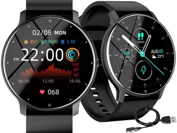 SMARTWATCH ZEGAREK MĘSKI KROKI SMS SPORT GRY TLEN