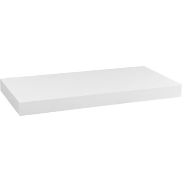 Półka wisząca ścienna pływająca Biała Matowa 110x3,8x23,5 cm