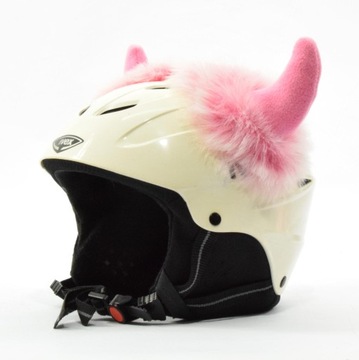 Ozdoba na kask narciarski - rower - rogi RÓŻKI 