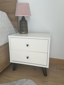 SZAFKA NOCNA LOFT 45 cm biały