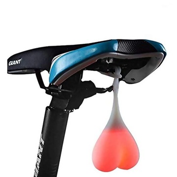 ВЕЛОСИПЕДНАЯ ЛАМПА HEART EGS SILICONE LED задняя (ИДЕАЛЬНОЕ СОСТОЯНИЕ!)