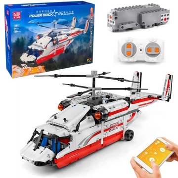 Sterowany Helikopter Śmigłowiec RC Klocki Technic