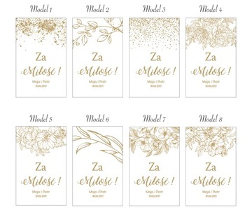 Бирки для бутылок ПОЗОЛОЧЕННЫЕ - 30 ШТ.