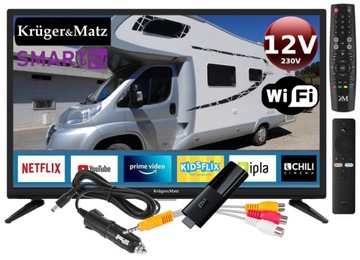 Telewizor Samochodowy SMART TV 24 ANDROID 12V TIR