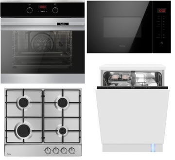 Духовка Amica Fusion + варочная панель + микроволновая печь + набор для посудомоечной машины