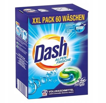 DASH Frische Капсулы для стирки белого белья IMPORT DE 3в1 60 шт.