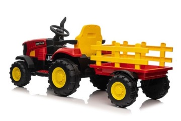 БОЛЬШАЯ БАТАРЕЯ ТРАКТОР С ПРИЦЕПОМ ДИСТАНЦИОННОЕ УПРАВЛЕНИЕ ПРИВЕЛО ЗВУКИ 90WAT 12V9AH