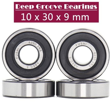 6200RS łożysko ABEC-5 ( 8 sztuk) 10*30*9mm łożyska