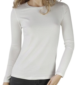 Gładka bluzka LaTynka KOLORY okrągły dekolt R50