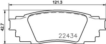 P 83 160 ЗАДНИЕ ТОРМОЗНЫЕ КОЛОДКИ BREMBO LEXUS RX 15-