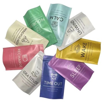 50 упаковок с индивидуальным логотипом, майларовая белая крафт-бумага, сумка на молнии, конфеты