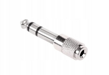 Złącze Redukcja Przejściówka z małego Jack 3,5mm na duży Jack 6,3mm Stereo