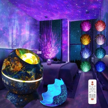 ЗВЕЗДНЫЙ ПРОЕКТОР НОЧНИК СВЕТОДИОДНЫЙ ПРОЕКТОР ЯЙЦО ДИНОЗАВРА ДЛЯ ДЕТЕЙ В ПОДАРОК