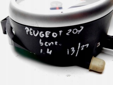 13/22 PEUGEOT 207 BENZÍN PŘÍSTROJOVÁ DESKA BUDÍKY EU