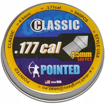 ŚRUT CLASSIC POINTED 4,5 mm 500 szt. OSTRY USA