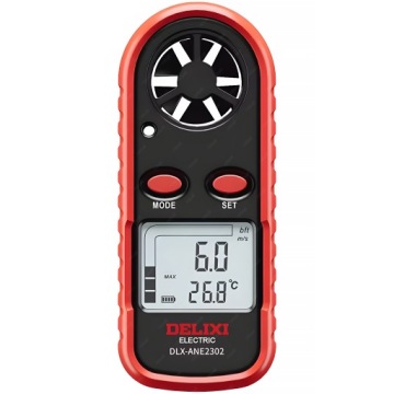 Anemometr Větroměr Delixi DLX-ANE2302 Měření Teploty Rychlost Větru