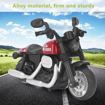 Игрушечный мотоцикл Stop в масштабе 1:16 со звуковым светом