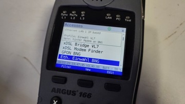 ИЗМЕРИТЕЛЬ ИНТЕРФЕЙСНЫХ ТЕСТОВ ARGUS 166 SHDSL/ADSL/VDSL2/TDR/ISDN BRI&PRI/VoIP