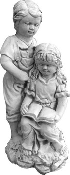 Figura beton PARA DZIECI Z KSIĄZKĄ (D38) ALA-SHOP