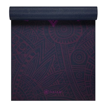 КОВРИК ДЛЯ ЙОГИ GAIAM СЛИВОВЫЕ СОЛНЕЧНЫЕ ЧАЛЫ 173x61x0,6см