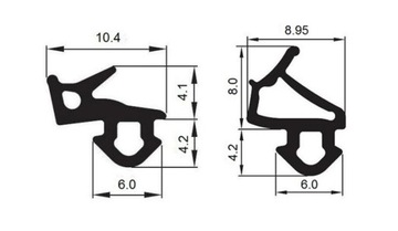 VEKA GASKET S-1126 КОРИЧНЕВЫЙ+S-1127 СЕРЫЙ 50+50 м
