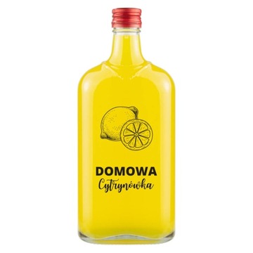 Butelka KLASYK 500ml z nadrukiem DOMOWA CYTRYNÓWKA