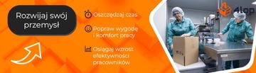 STÓŁ MAGAZYNOWY DO PAKOWANIA PACZEK 4LOP 80X200 CM PÓŁKA NA KARTONY NÓŻ