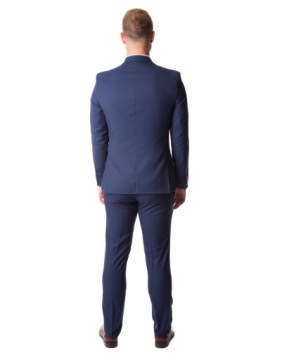 Мужской однобортный костюм, темно-синий, SLIM 188/108/94
