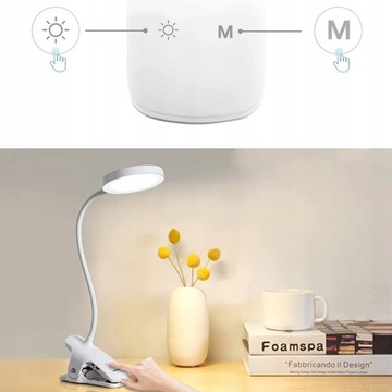 НАСТОЛЬНАЯ ЛАМПА ДЛЯ НОЧНОГО ЧТЕНИЯ LED CLIP 6500K