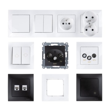 SIMON 54 ВЫКЛЮЧАТЕЛЬ ДВОЙНЫХ ЖАЛЮЗИ 250В БЕЛЫЙ