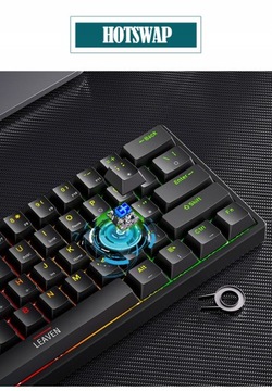 60% Мини-механическая игровая клавиатура K620 61