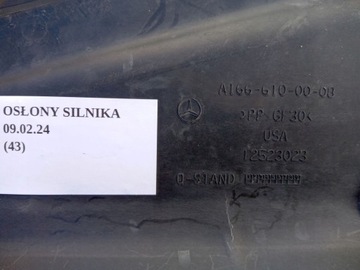 DESKA KRYT PODVOZKU LEVÝ MERCEDES ML W166 A1666100008