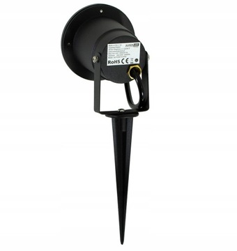 Садовый точечный светильник с шипом для светодиода GU10 с кабелем 1м.