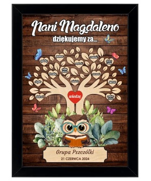 PREZENT PODZIĘKOWANIE DLA NAUCZYCIELA obraz plakat KONIEC ROKU SZKOLNEGO