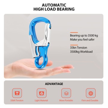 KARABIŃCZYK 35KN WSPINACZKOWY MOCOWANIE DO WSPINACZKI SKAŁKOWEJ