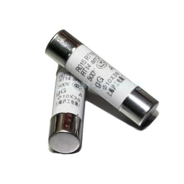 BEZPIECZNIK CERAMICZNY gG 10x38 8A 500V x2