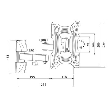 Uchwyt Ścienny Na Telewizor Ar-83 10-42