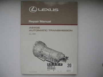 LEXUS GS430 LS430 книга по ремонту АКПП Lexus A650E инструкция