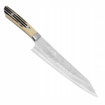 Takeshi Saji SRS-13 Jeleni Róg Ręcznie Kuty Japoński Nóż Szefa Kuchni 21cm