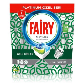 Kapsułki Tabletki do Zmywarki Fairy Platinum All in One 80 sztuk