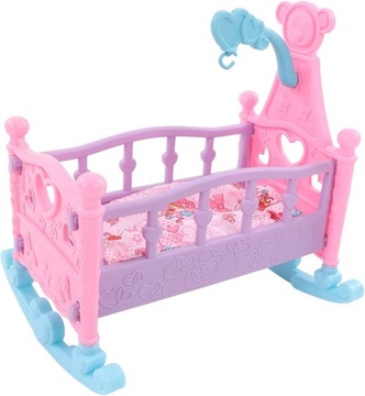 ЛЮЛЬКА ДЛЯ КУКЛ, МИШКА, РОЗОВАЯ